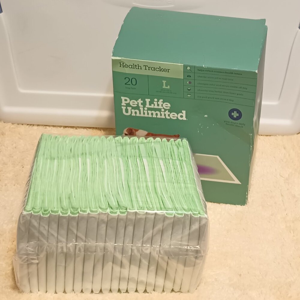 Pet Life Unlimited Health Tracker 20 Unscented Dog Pee Pads, Large: 22" x 22" - Picture 4 of 16